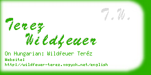 terez wildfeuer business card